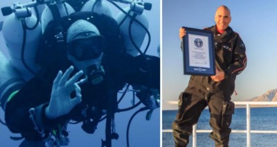 أعمق غطسة في المياه