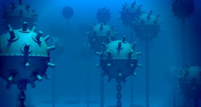 إنفجار ألغام بحرية بشكل غامض