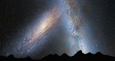 مجرة أندروميدا و درب التبانة 