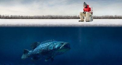 تكون الجليد أعلي مياه البحيرات