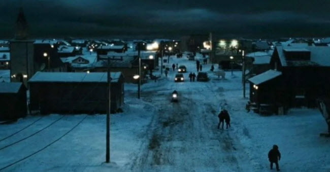 اختفاء الشمس فوق الدائرة القطبية الشماليه