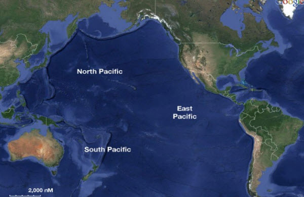 خريطة المحيط الهادئ