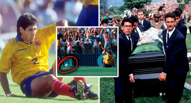 أندريس إسكوبار اللاعب الذى دفع حياته ثمنا لإحرازه هدفا عن طريق الخطأ فى مرماه ببطولة كأس العالم