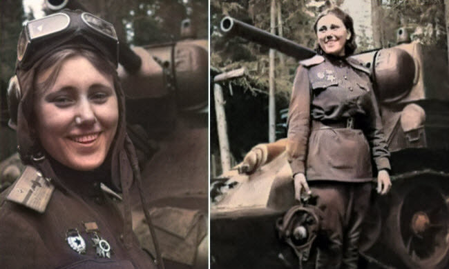 ماريا أوكتيابرسكايا المقاتلة السوفيتية التى قادت دبابة بنفسها لقتال القوات الألمانية أثناء الحرب إنتقاما منهم لمقتل زوجها