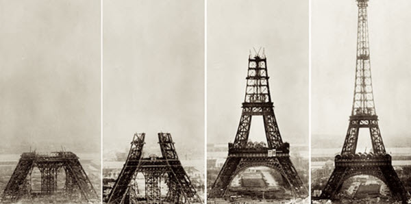 مراحل إنشاء برج إيفل