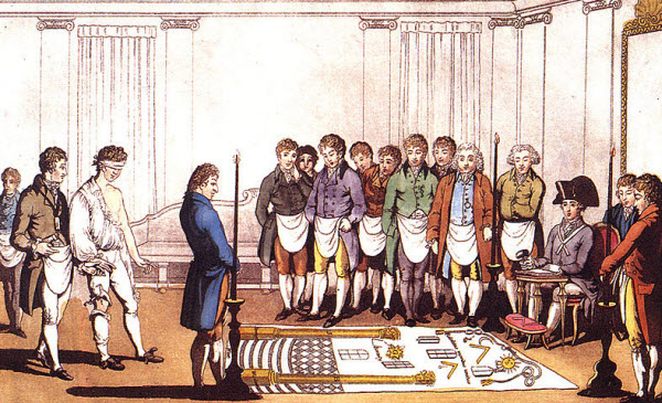 أحد المحافل الماسونية فى باريس عام 1745 م