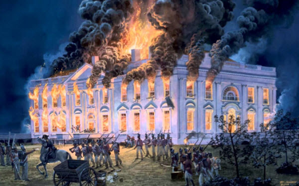حرق البريطانيين للبيت الأبيض عام  1812