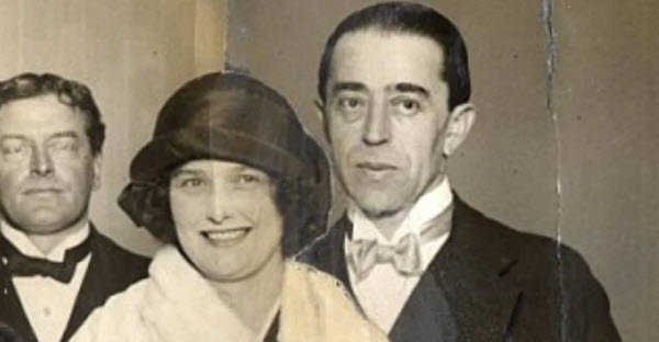 سيدني رايلي مع زوجته الممثلة بيبيتا بوباديلا