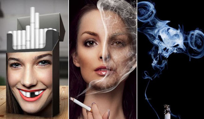 25 إعلان دعائي مبتكر سيجعلك تفكر جديا في الإقلاع عن التدخين