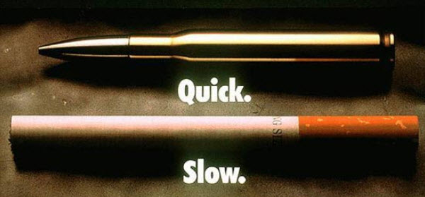 25 إعلان دعائي مبتكر سيجعلك تفكر جديا في الإقلاع عن التدخين