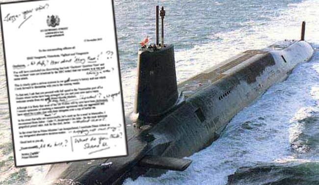 رسائل الملاذ الأخير .. الخطة البريطانية السرية لتوجيه ضربات نووية إنتقامية نحو أعدائها