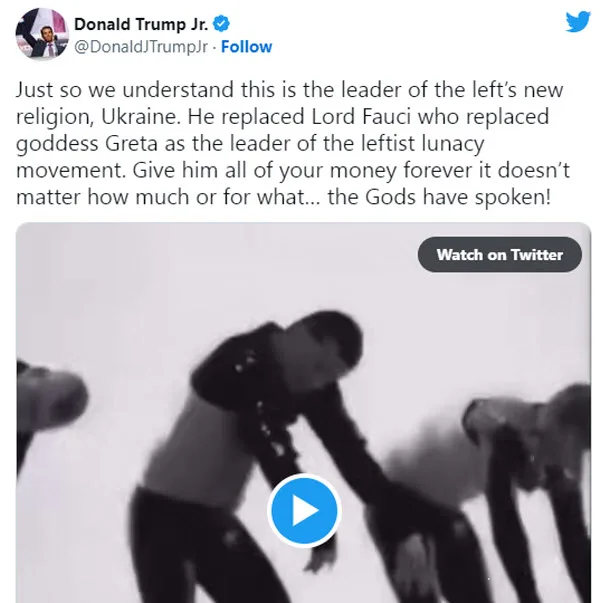 فيديو الرئيس الأوكراني فولوديمير زيلينسكي