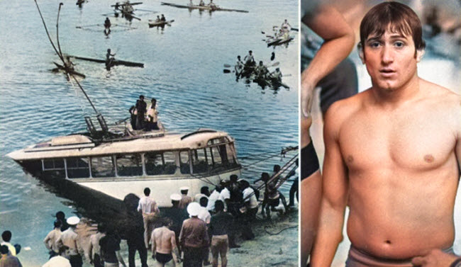 شافارش كارابيتيان السباح الأرميني البطل الذي أنقذ 20 شخصًا من داخل حافلة غارقة