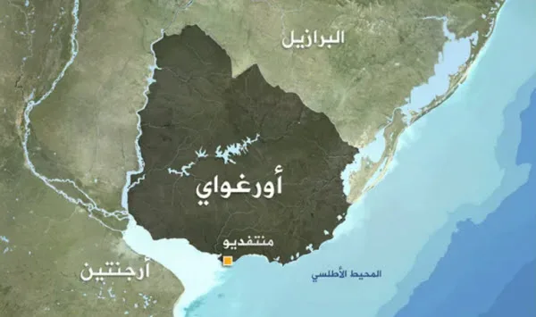خريطة أورجواي