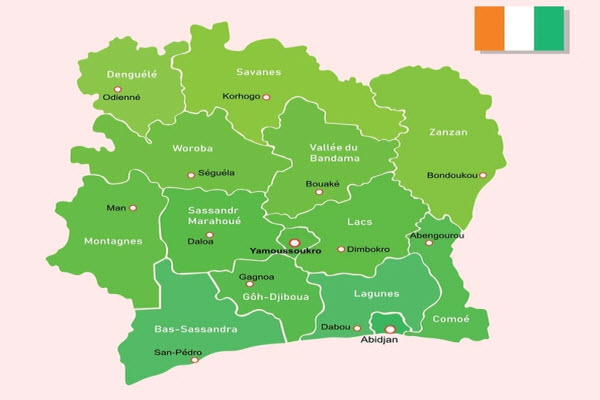 مقاطعات ساحل العاج