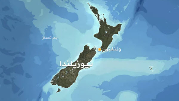 خريطة نيوزيلندا
